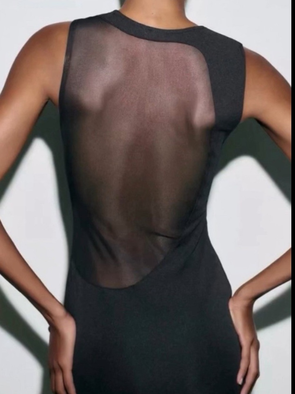 Zara Black Sleeveless Maxi Gown